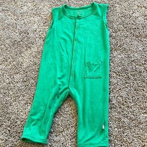 Kyte sleeveless romper green